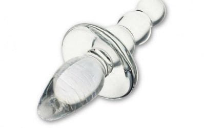 Titus Beaded Glass Butt Plug |  |  $32.00